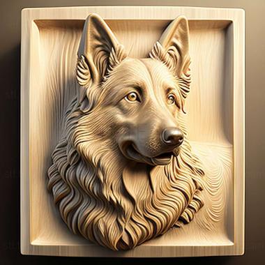 3D model Maremmo Abruzzi Shepherd dog (STL)